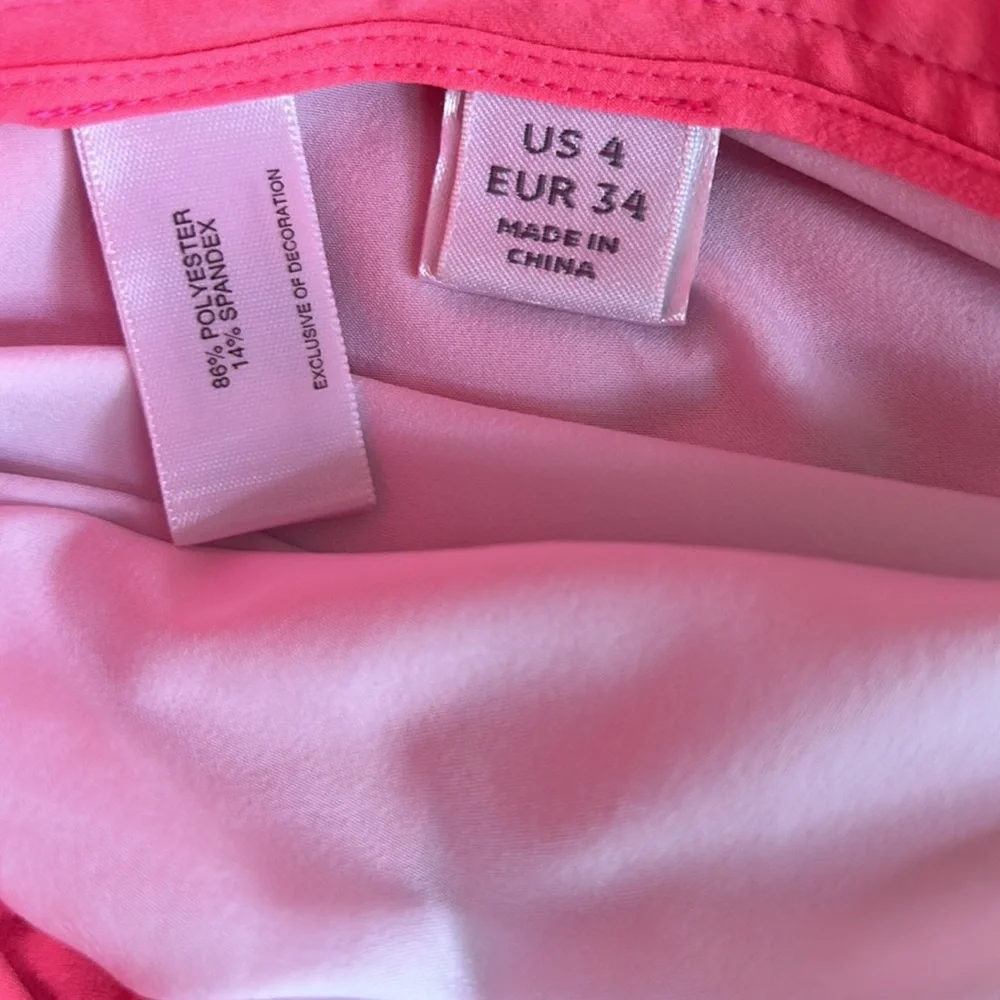 Annika Cutter & Buck Bright Salmon Sport Skort sz 4